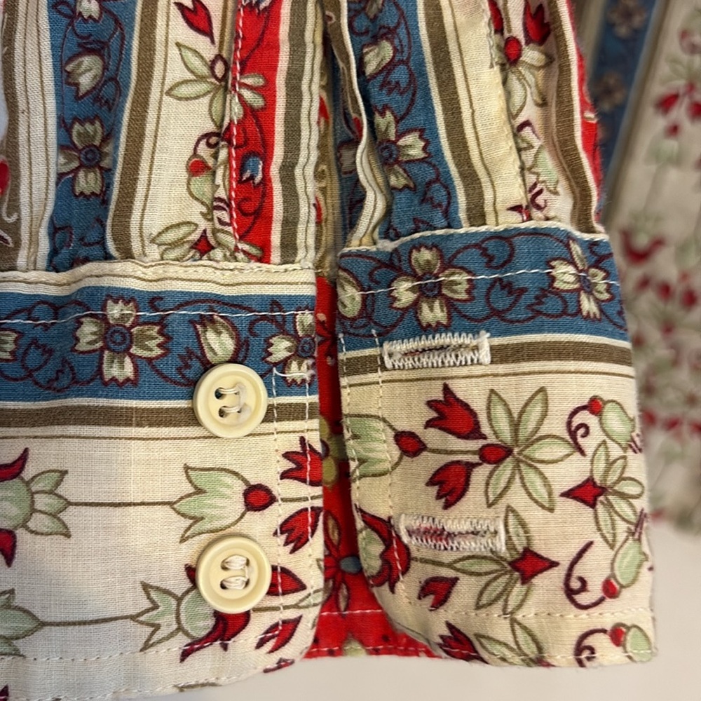 Vintage Women’s Porterhouse by Regina Porter Striped Floral Shirt. Size S - Picture 4 of 7